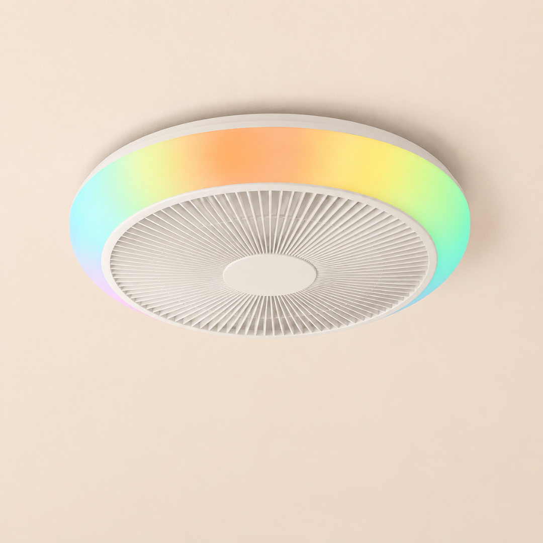 Aria | Ventilateur de Plafond 45cm Sans Pales LED RGB