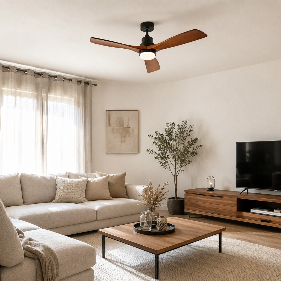 Cypria | Ventilateur de plafond avec éclairage LED 132 cm