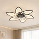 Florae | Ventilateur de Plafond LED Fleur 78cm Silencieux Réversible