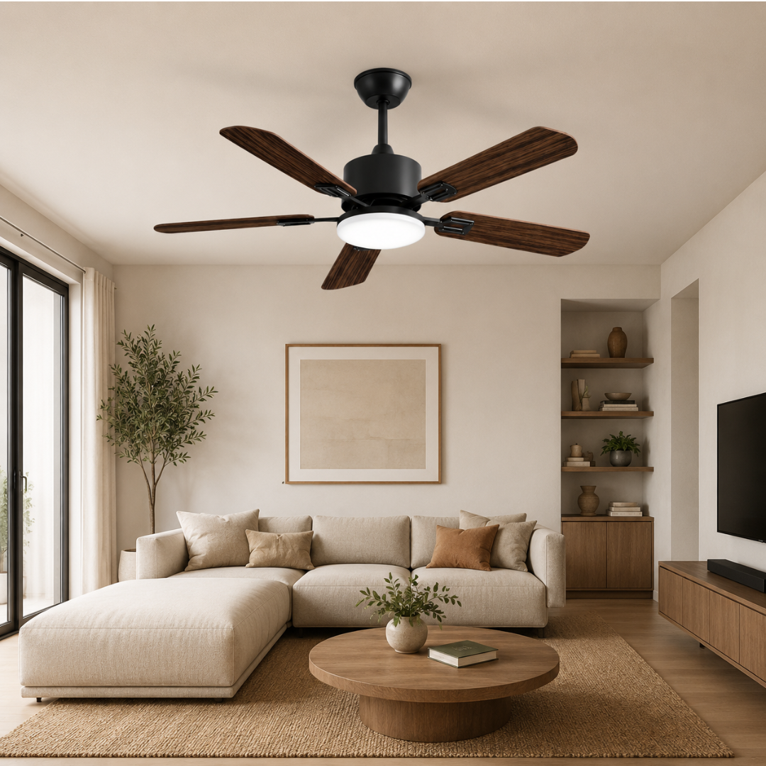 Nébula | Ventilateur de Plafond 132cm Silencieux, LED 3 Couleurs