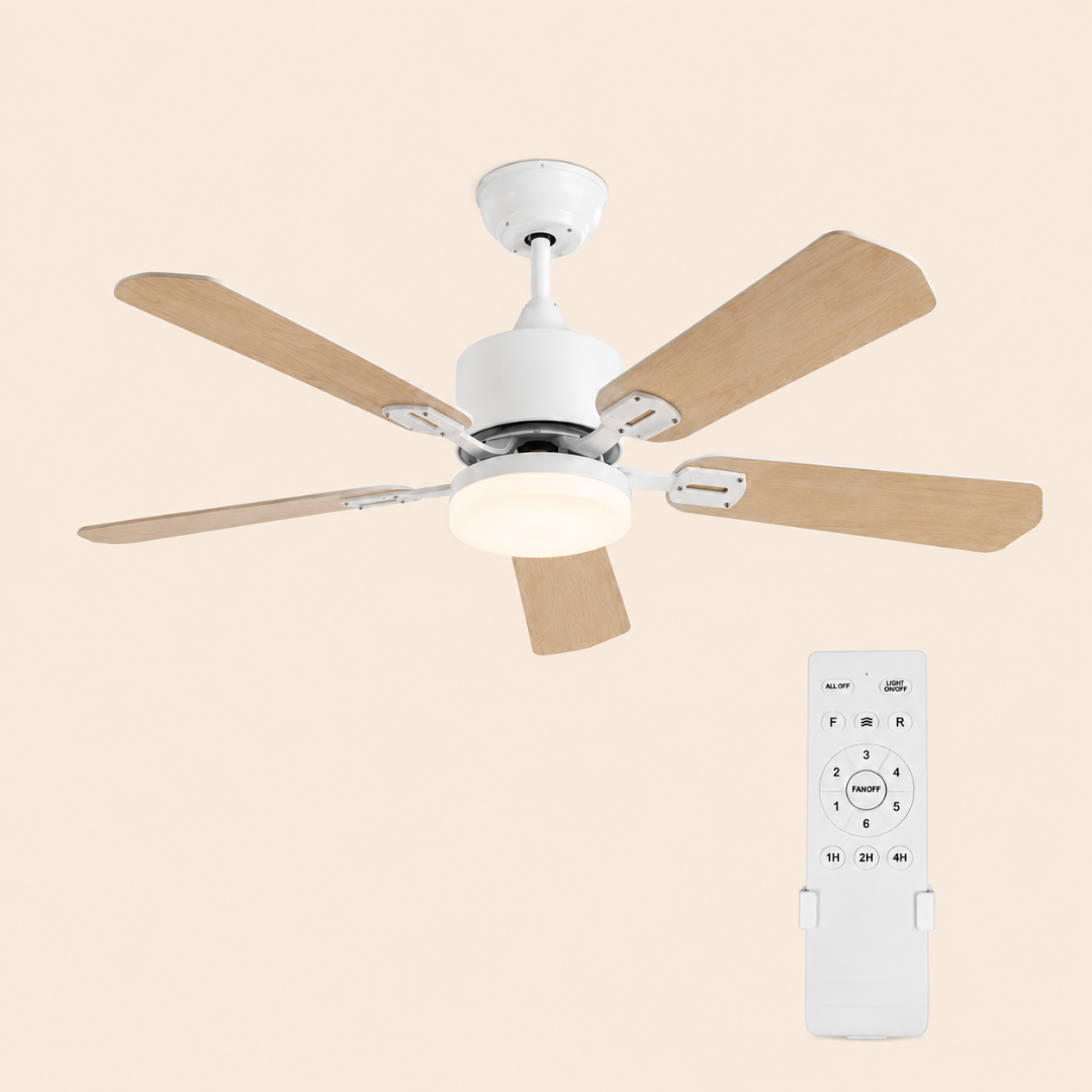Nébula | Ventilateur de Plafond 132cm Silencieux, LED 3 Couleurs